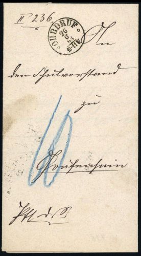 Altdeutschland Thurn und Taxis, Brief