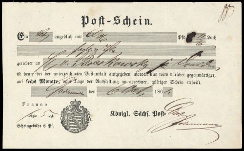Altdeutschland Sachsen, Briefst.