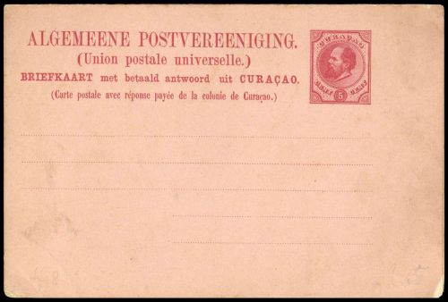 1882, Curacao, P 8 a, Brief