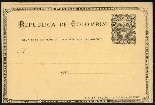 1891, Kolumbien, P 11 a, Brief