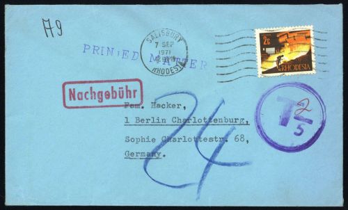 1970, Rhodesien, 89, Brief