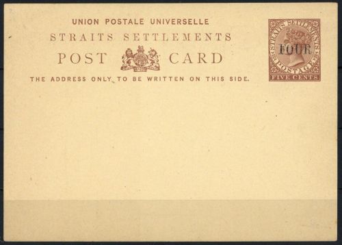 1879, Malaiische Staaten Straits Settlements, P 2, Brief