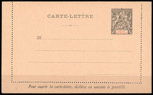 1893, Benin, K 4, Brief
