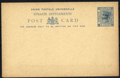 1891, Malaiische Staaten Straits Settlements, P 9 b II, Brief
