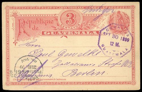 1890, Guatemala, P 4, Brief