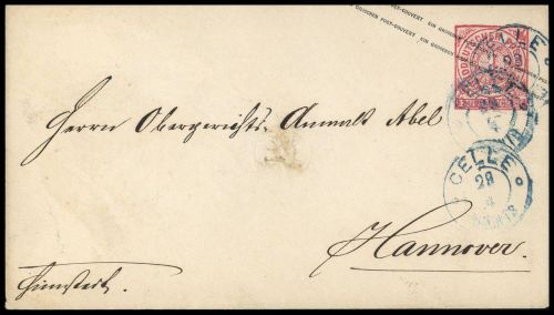 1868, Altdeutschland Norddeutscher Postbezirk, U 1 A a, Brief