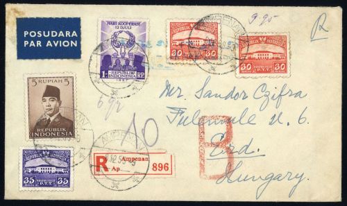 1957, Indonesien, 203-04 u.a., Brief