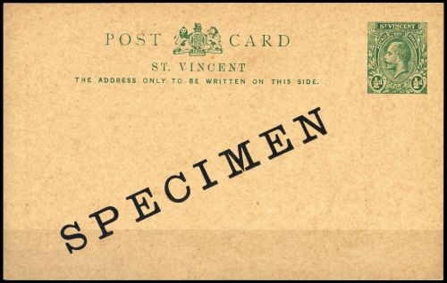 1913, St. Vincent, P 8 SP, Brief