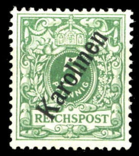 1900, Deutsche Kolonien Karolinen, 2 II, *