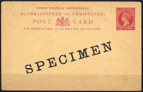 1888, St. Christopher St. Kitts, P 3 SP, Brief
