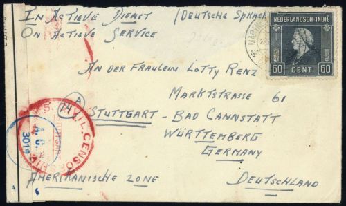 1945, Niederländisch Indien, 330, Brief
