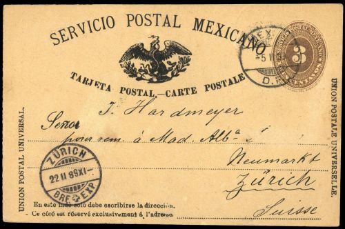 1896, Mexiko, P 24 II, Brief