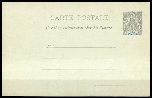 1892, Elfenbeinküste, P 1, Brief