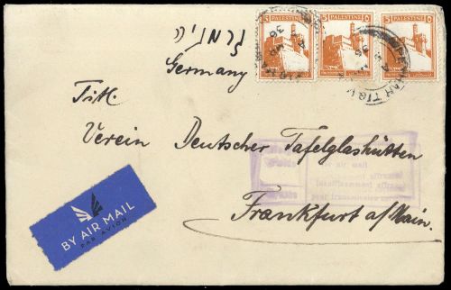 1927, Palästina, 56 a (3), Brief