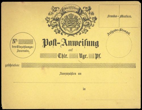 1860, Altdeutschland Sachsen, Brief