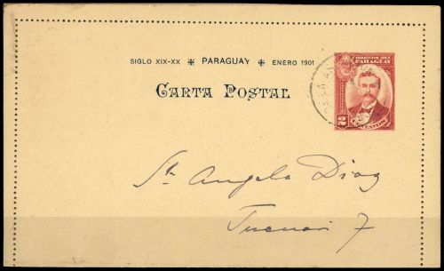 1900, Paraguay, K 4, Brief