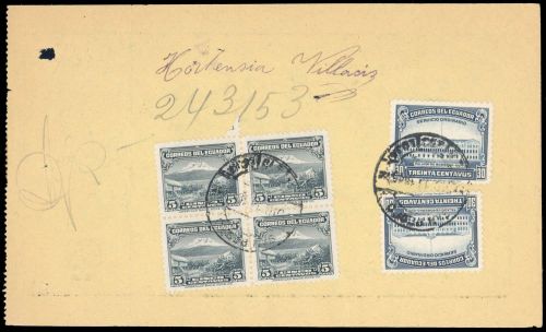 1944, Ecuador, 540, A 316, Briefst.