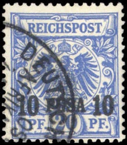 1893, Deutsche Kolonien Ostafrika, 4, gest.