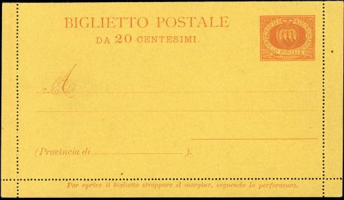 1890, San Marino, K 1 II, Brief