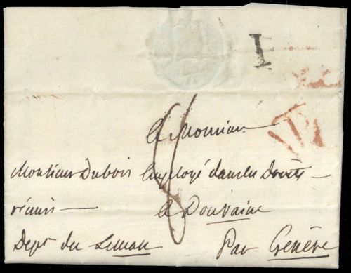 1813, Frankreich, Brief