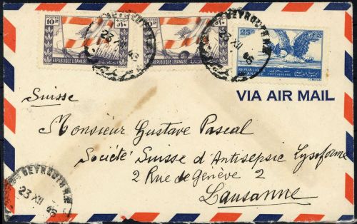 1945, Libanon, 329, 338, ZZ 1, Brief