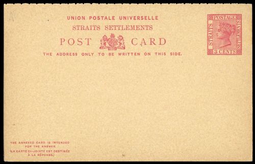 1894, Malaiische Staaten Straits Settlements, P 14, Brief