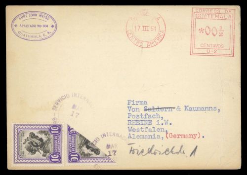1946, Guatemala, 459 H u.a., Brief