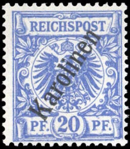 1900, Deutsche Kolonien Karolinen, 4 II Dzf, *