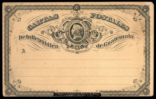 1875, Guatemala, P 1, Brief