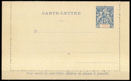 1892, Elfenbeinküste, K 1, Brief