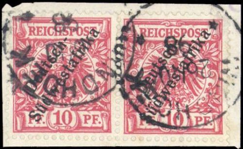 1898, Deutsche Kolonien Südwestafrika, 7 Dzf, Briefst.