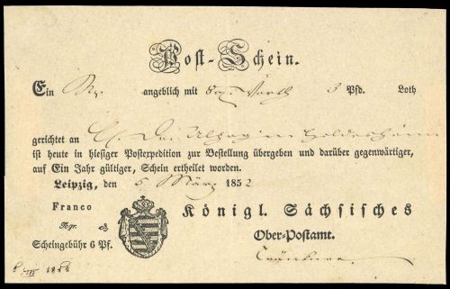 Altdeutschland Sachsen, Briefst.