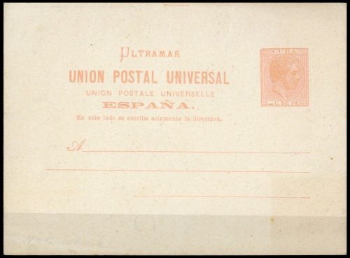 1882, Cuba Spanische Kolonie, P 12 A, Brief