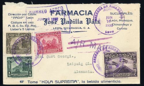 1931, Nicaragua, 536 u.a., Brief