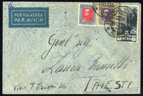 1931, Italienisch Eritrea, 210 u.a., Brief