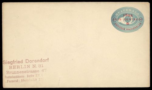 1895, Guatemala, U 7, Brief