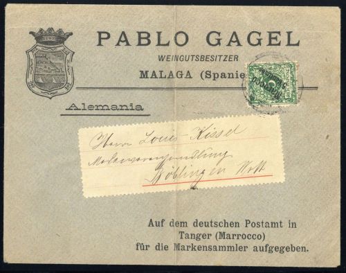 1899, Deutsche Auslandspost Marokko, 2, Brief