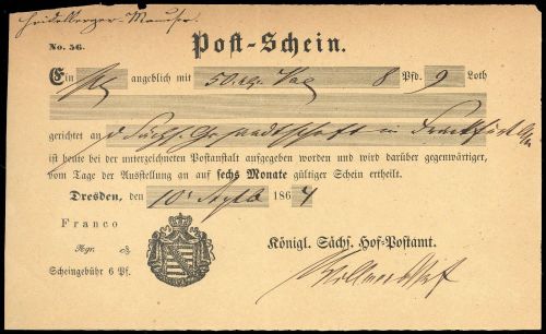 Altdeutschland Sachsen, Briefst.