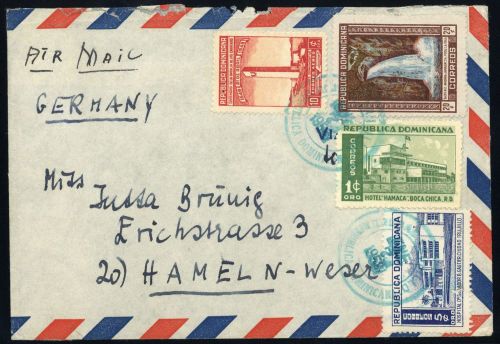 1947, Dominikanische Republik, 477, 494 u.a., Brief