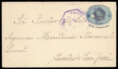 1895, Guatemala, U 8, Brief