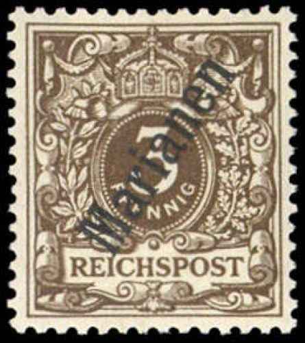 1900, Deutsche Kolonien Marianen, 1 II, *