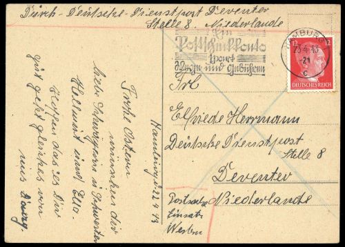 1943, Deutsches Reich, DR 827, Brief