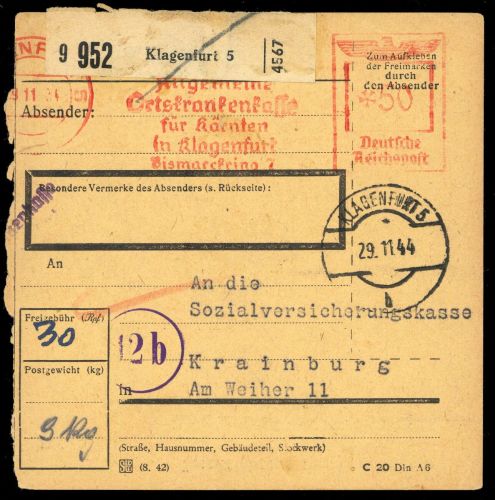 Deutsches Reich, Brief