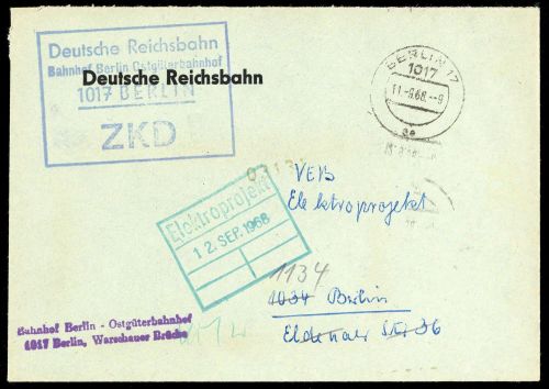 1968, DDR Dienst und ZKD allgemein, Brief