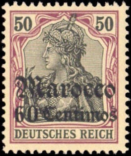 1905, Deutsche Auslandspost Marokko, 28, **