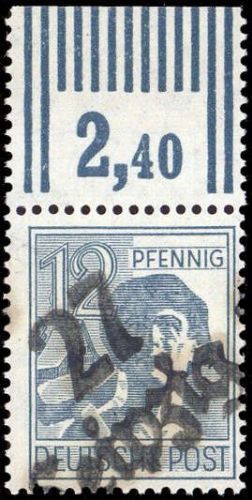 1948, SBZ Handstempel Bezirk 27, 170 V OR, **
