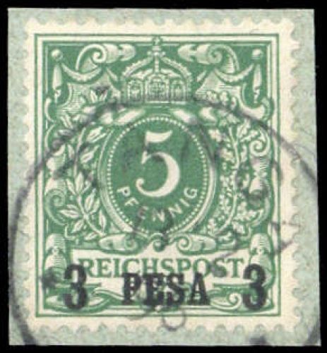 1893, Deutsche Kolonien Ostafrika, 2, Briefst.
