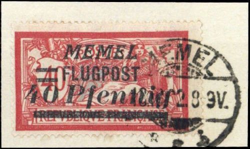 1922, Memel, 98, Briefst.