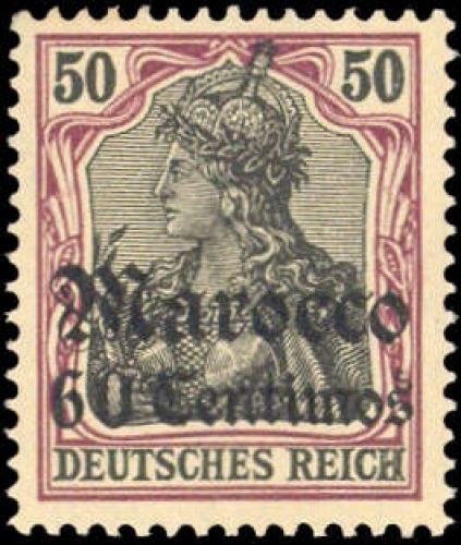 1905, Deutsche Auslandspost Marokko, 28, **