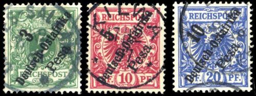 1896, Deutsche Kolonien Ostafrika, 7-9, gest.